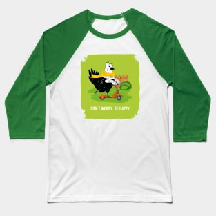 Happy Bird Stroll Baseball T-Shirt